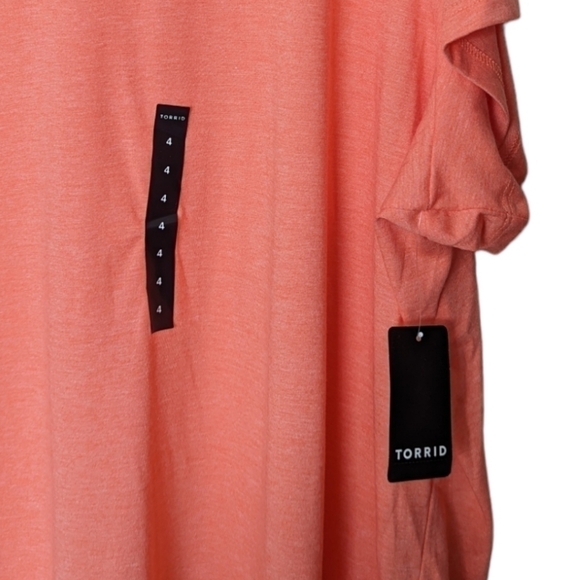 Torrid everyday tee coral size 4X NWT - Picture 4 of 8